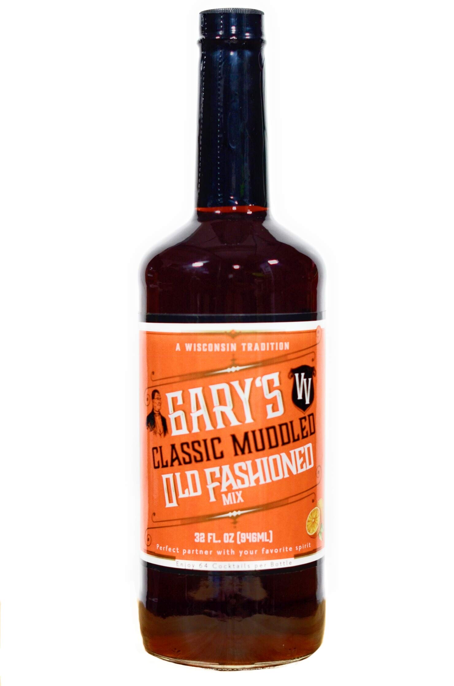 Gary's Old Fashioned Mix (32 FLOZ) 64 Cocktails per Bottle
