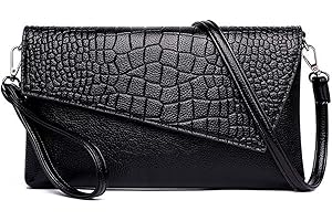 wuxingmeili Clutch Purses for Women Casual, Small Wristlet Purses Clutch Handbags Envelope Clutch Bag, PU Leather Wristlet