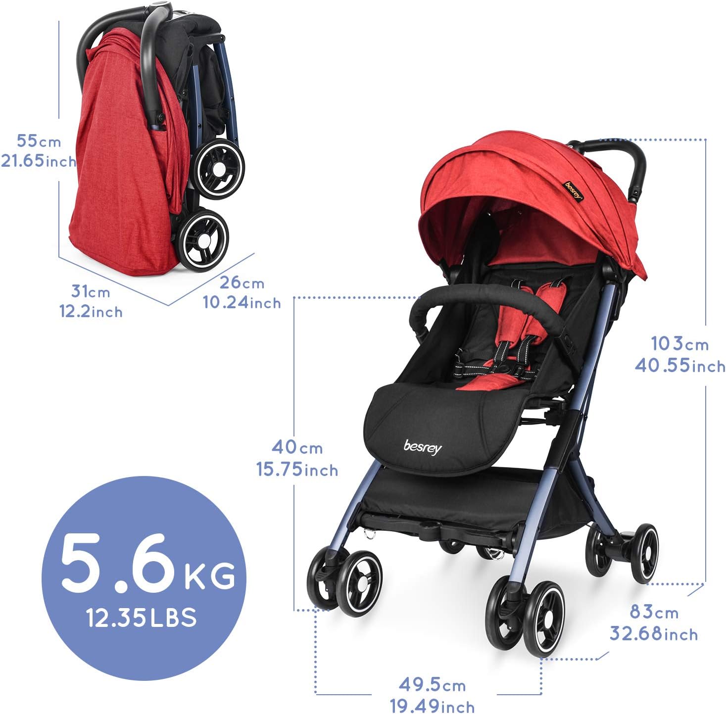 besrey airplane stroller uk