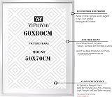 YiPinYin 60x80cm White Photo Frame 3 Pack with Acid Free Mount 50x70cm view 6