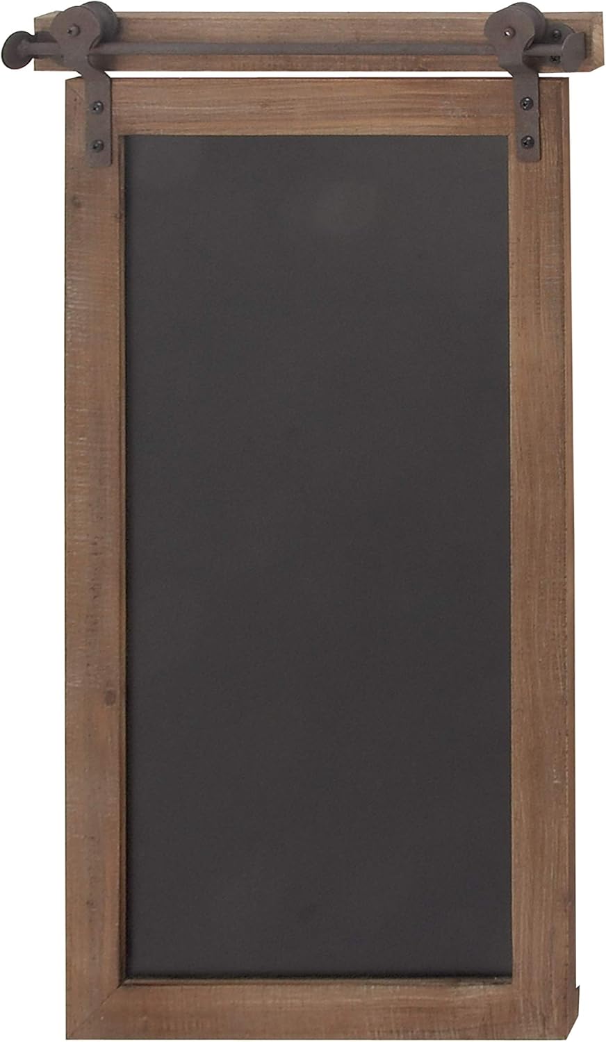 Deco 79 84252 Rectangular Wood and Metal Chalkboard, 16x2x28, Brown/Black: Home & Kitchen