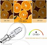 Caldarax E14 G45 28W Golf Ball Bulb Dimmable 370LM 2700K Clear SES view 6