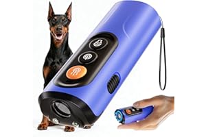 GUXBVCUV Dog Bark Deterrent Devices, Anti-Barking Device for Dogs 50-ft Range, Three Modes, Dog Barking Silencer Replaces Traditional bark Collars, Suitable for All Dogs, Indoors and Outdoors