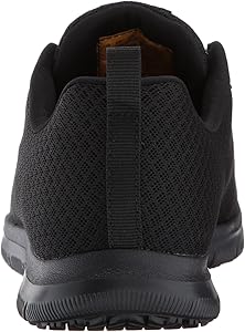 women's skechers work 77210 bronaugh slip resistant safety shoes