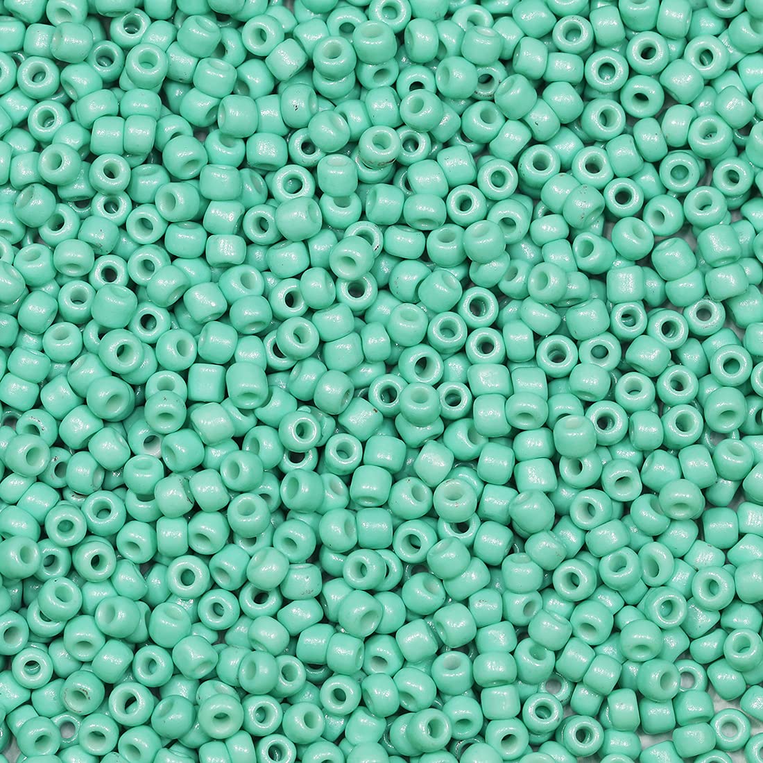 Bala&Fillic Turquoise Color 3mm Seed Beads About 3600pcs/100Grams in Bag, 8/0 Glass Craft Beads for Making Bracelet Necklace Earring(Turquoise)