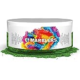 MARBLERS Green Mica Powder [Grass Green] 1oz (28g) | Cosmetic Grade | Epoxy Resin Pigment | Dye | Non-Toxic, Vegan, Cruelty-Free | Lip Gloss, Nails, Body Butter | Bath Bomb, Candle & Soap Making
