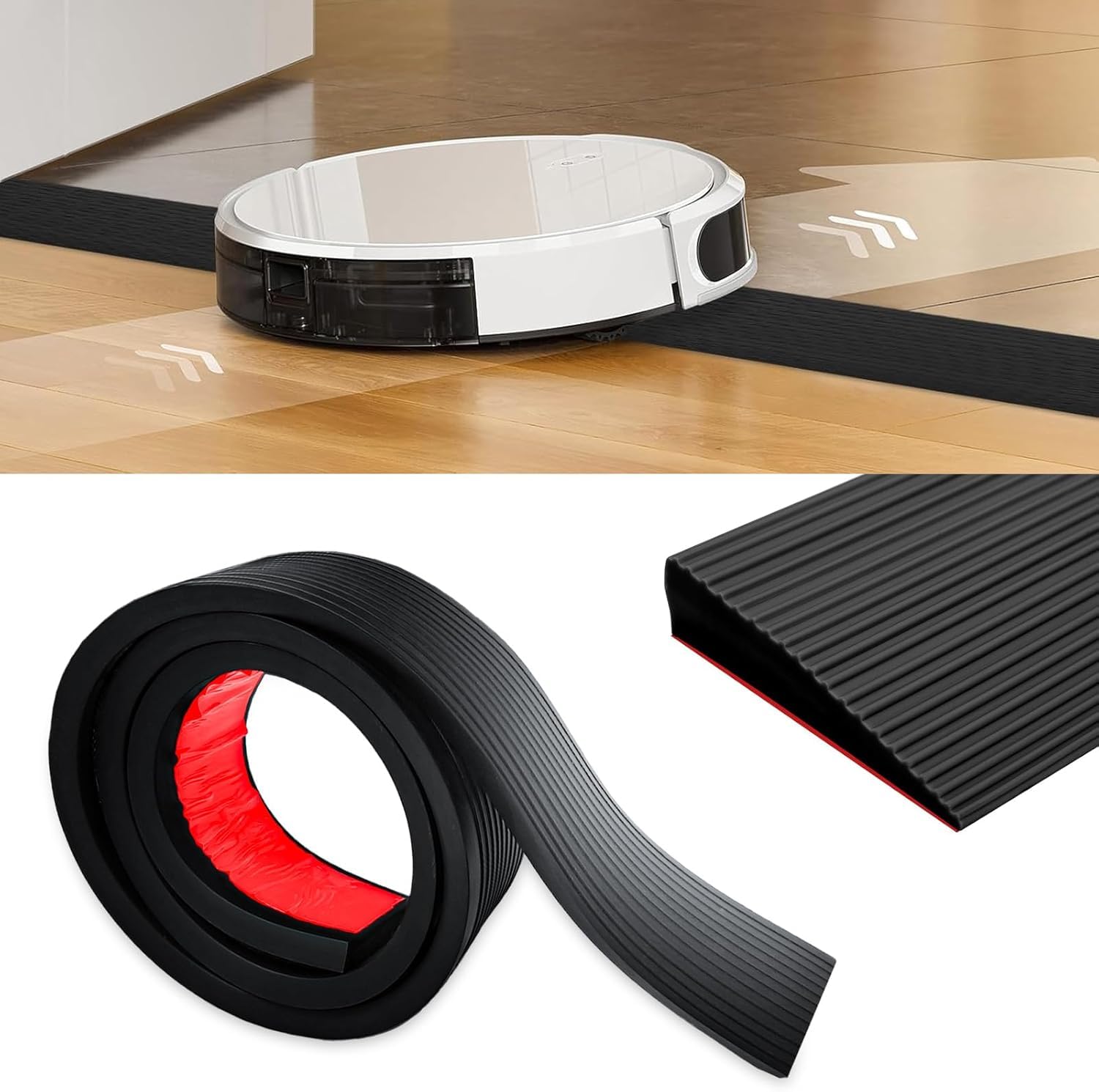 YushengTai Motorcycle Ramp, 200 x 8 x 2.5 cm Non-Slip Wheelchair Ramp, Suitable for Wheelchairs, Prams, Walkers or Scooters (Black)