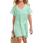 Yesfashion Girls Swim Cover up Crochet Swimsuits Kids Swimwear Beachwear Tops