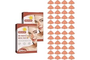 48 Pcs Nose Patch, Skin Sun Protection Nose Patch, UV Protection Nose Patch, Sunscreen Golf Nose Bandage，Reusable Adhesive Pa