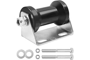 DTNESS 5-12 Inch Boat Trailer Rollers with Panel Brackets Assembly, Keel Roller Assembly Kit with Roller Shaft and Bracket for Boat Trailer