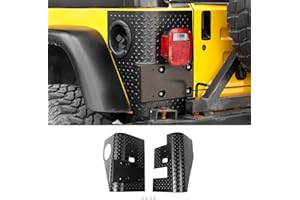 Jimen Compatible with Jeep Wrangler TJ 1997-2006, 2PCS Plastic Rear Body Corner Panels