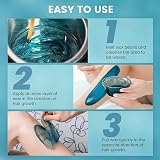 Vinmall Waxing Kit Wax Heater 4x100g Hard Wax Beads 30 Sticks Home Use view 4
