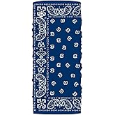 BUFF CoolNet UV Neck Gaiter, UPF 50 Sun Protection, Breathable, Versatile, Quick Dry Face Mask, Black & Blue, Adult Size