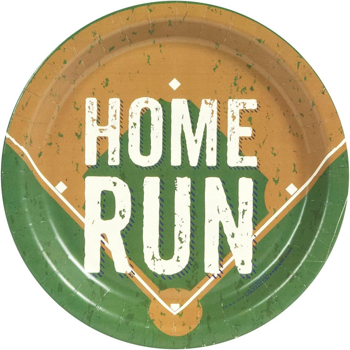 Baseball Time Party Dessert Plates (48 Pieces)