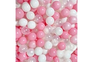 YUFUL 50 Count Ball Pit Balls for Kids, 2.2-Inch Crush Proof BPA Free Plastic, Non-Toxic, Multi-Colored, Includes Reusable Net Bag