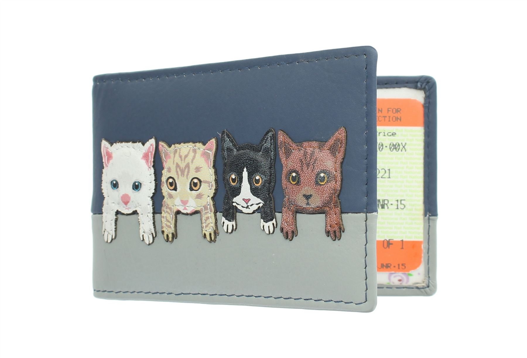 Mala Leather Best Friends Collection Travel Pass/Oyster Card Holder 630TC_65 Navy