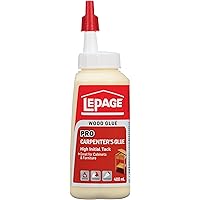 LePage Pro Carpenter Glue - Wood Glue for Furniture, Woodworking, Crafts, & Repairs, Heavy Duty Polyvinyl Acetate Adhesive -