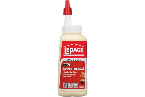 Lepage Pro Carpenter Glue - Wood Glue for Furniture, Woodworking, Crafts, & Repairs, Heavy Duty Polyvinyl Acetate Adhesive -