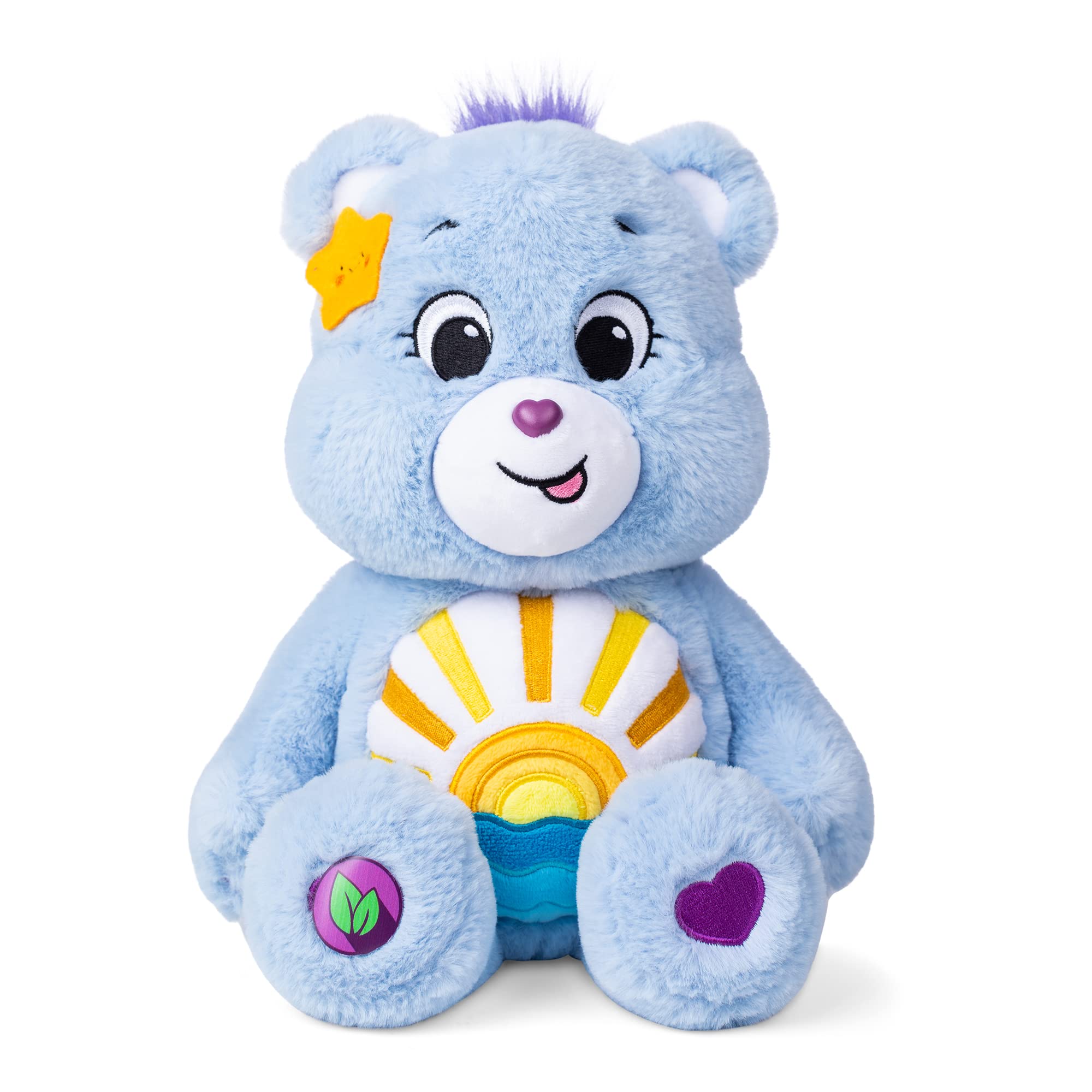 Basic Fun Care Bears Sea Friend Bear 35cm Medium Plush - Collectable Cute Plush Toy, Cuddly Toys for Children, Cute Teddies Suitable for Girls and Boys Ages 4+