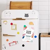 FINDMAG 24 Pack Fridge Magnets Colourful Round Rubber-Coated Strong Hold</n> view 3