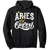 Aries Queen Aries Zodiac Sign Astrology Horoscope Pullover Hoodie