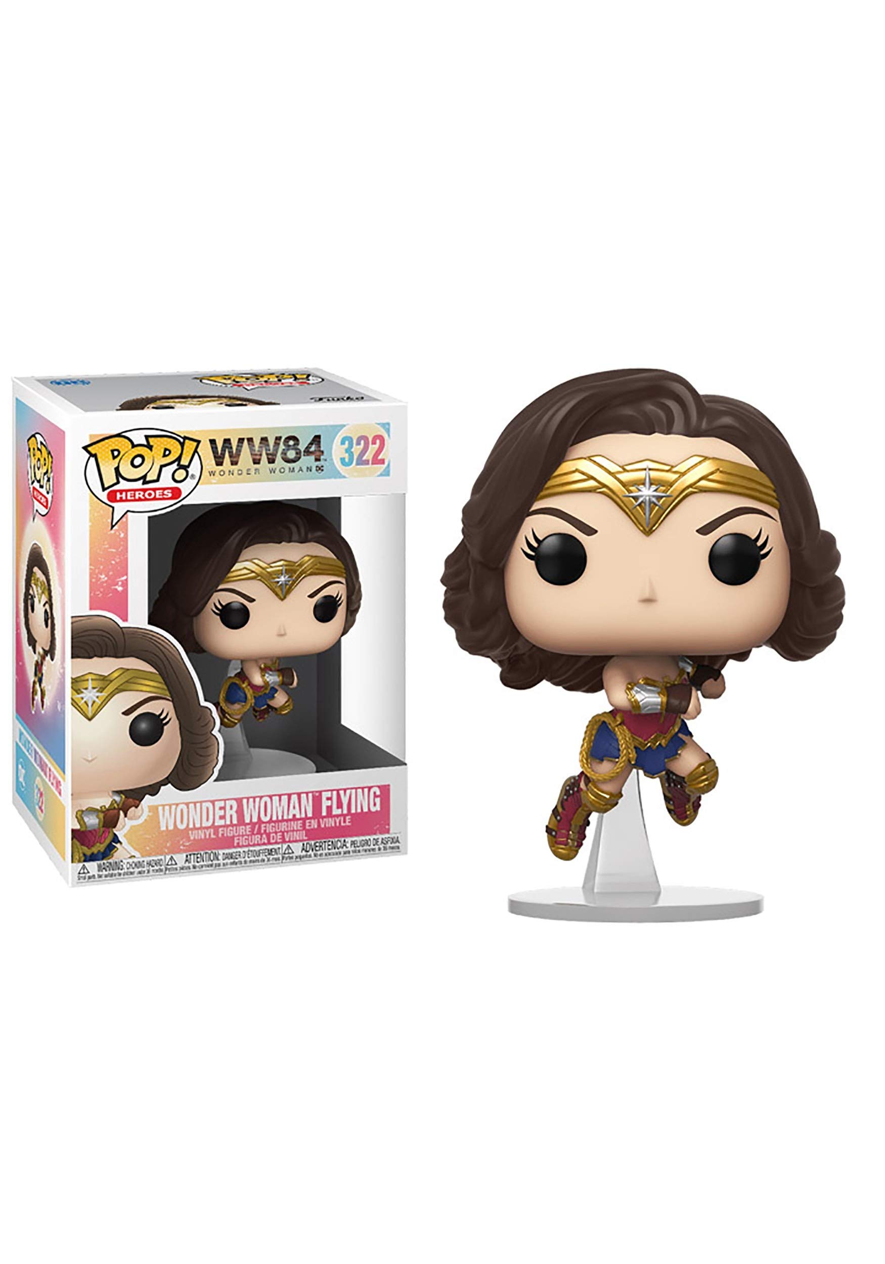 Funko POP! Heroes: WW 1984- Wonder Woman Flying - Metallic - Wonder Woman 1984 - Collectable Vinyl Figure - Gift Idea - Official Merchandise - Toys for Kids & Adults - Movies Fans