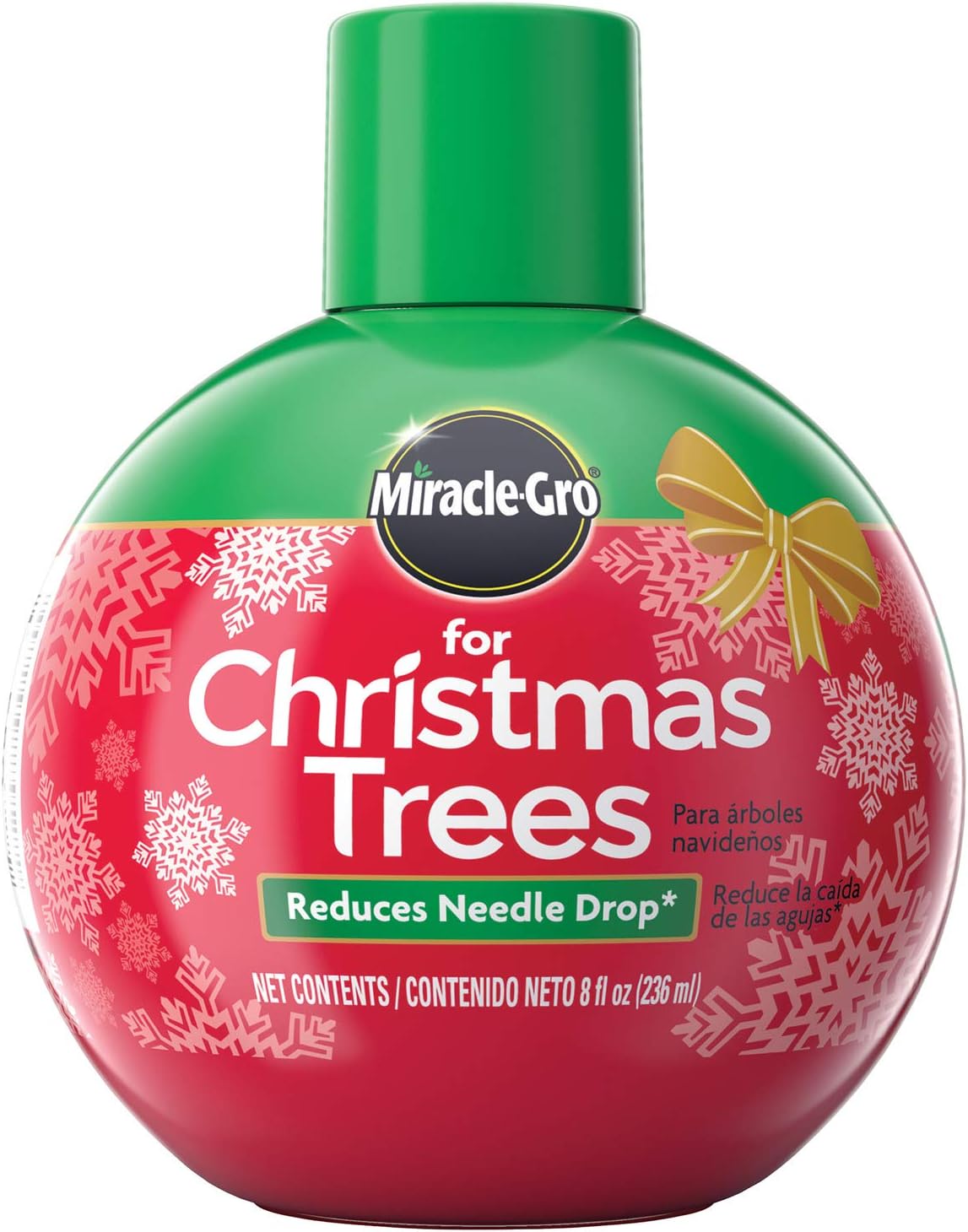 Miracle-Gro VB300515-2 Plant Food, Hydrates Keeps Green All Holiday Season, 2-Pack Christmas Trees, 2 Pack, red