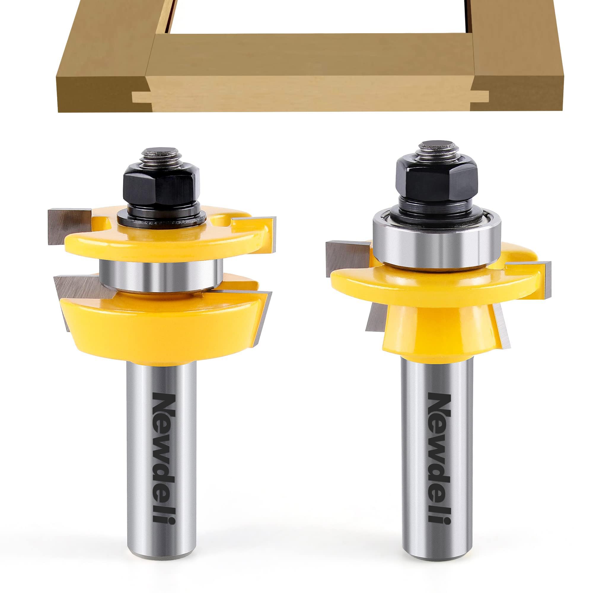 Mua Shaker Rail and Stile Router Bits, Newdeli 1/2 Inch Shank Tongue ...
