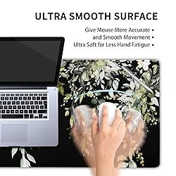 Sage Green Leaves Gaming Mouse Pad XXL Spring