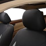 Flying Banner Car Seat Covers Full Set Airbag Compatible Black Grey view 4