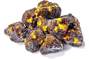 HAOPENGYOU 0.9lb Natural Yooperlite Stone | Glows Under UV Light | Raw Rough Crystal for Rock Tumbling, Fountain, Decor, Crafts, Gift Ideas