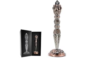 WILLMOVE Wand dice Unique Roulette Dice for DND Dungeons and Dragons 7 in 1 Metal Gyro Spinning dice Dagger for D20 D12 D10 D8 D6 D4 D%(Rustic Copper)