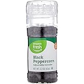 Amazon Fresh, Black Pepper Grinder, 2.2 Oz