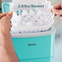 Silonn Ice Makers Countertop, 9 Cubes Ready in 6
