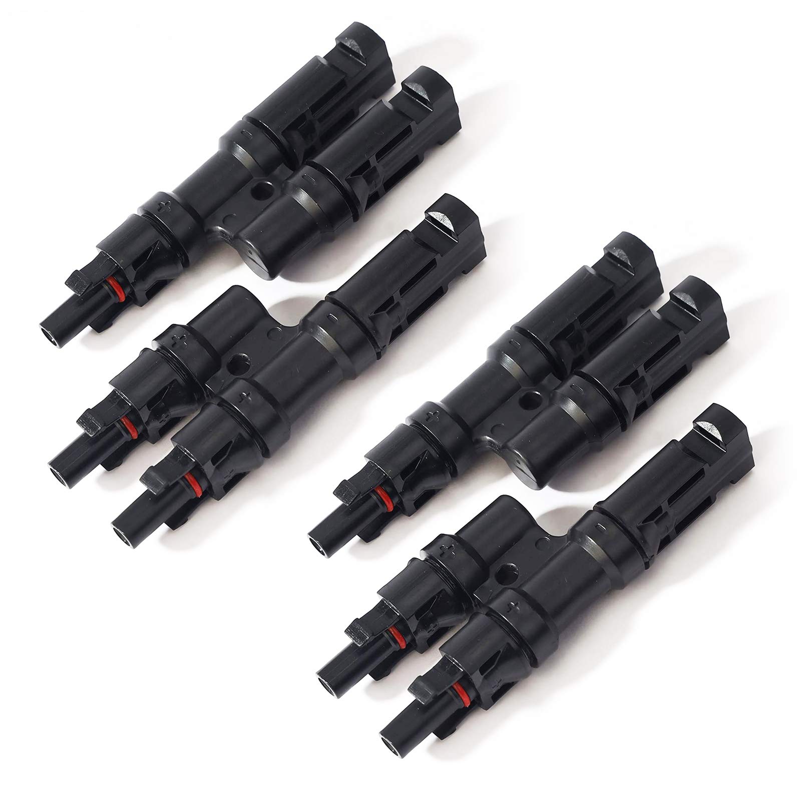 ZHITING 2 Pairs Solar Branch Connectors Y Connector in Pair MMF+FFM Parallel Connection Between Solar Panels