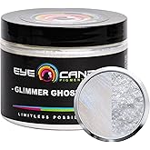 Eye Candy Pigments Premium Ghost Mica Powder - Glimmer Ghost Blue (50gr) - for Epoxy, Resin, Soap, Paint, Woodworking, Acrylic Pouring, Bath Bombs, Fishing Lures - DIY Arts and Crafts Additive
