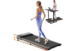 YGZ Walking Pad with Incline, Under Desk Treadmill, Portable Treadmills for Home/Office, 2.5HP Walking Jogging Running Machine with LED Display, Remote Control/App Control