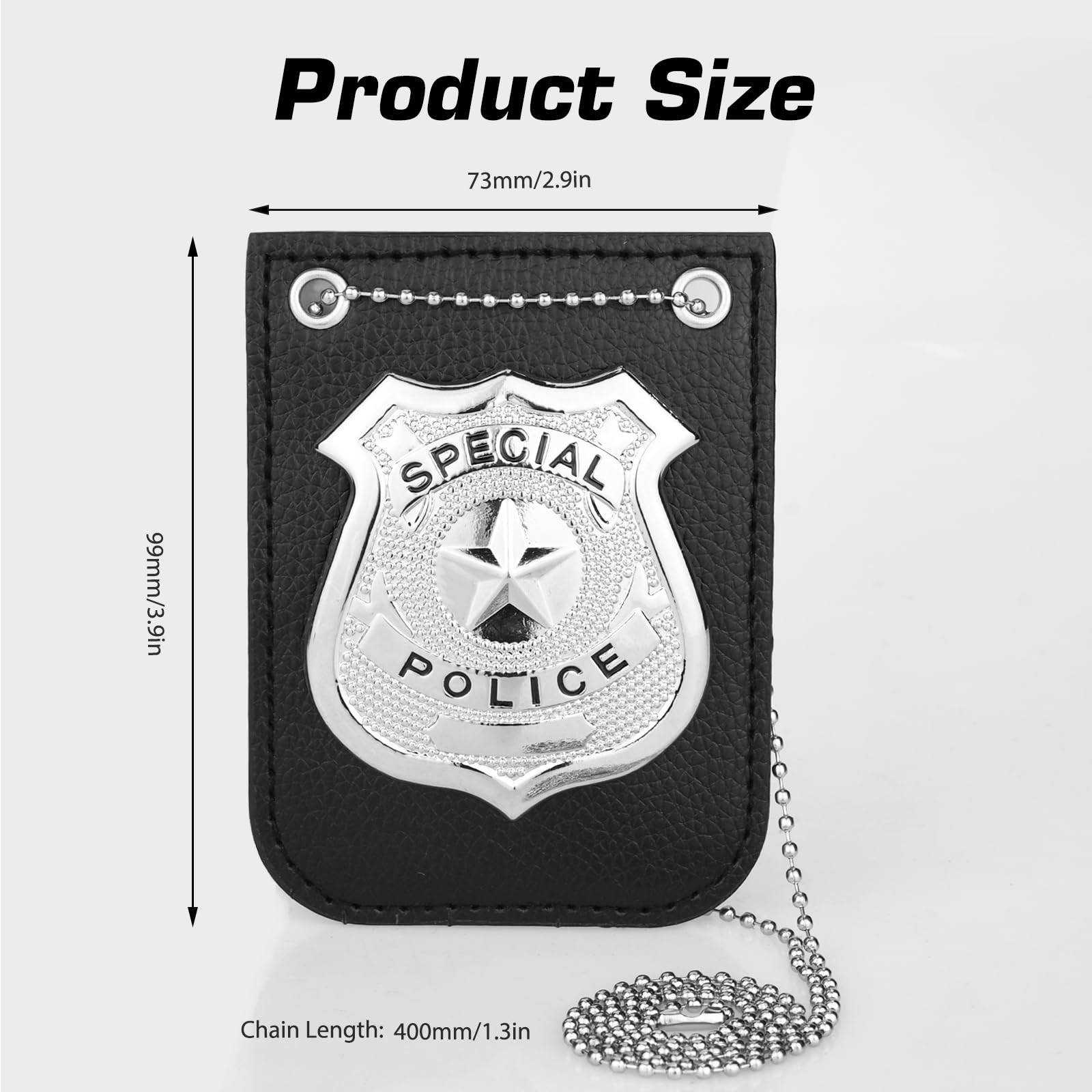 Ullnosoo Police Badge For Kids, Pretend Play Cop Detective Necklace ...