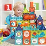BINZKBB Light Magnetic Tiles 110pc Set Glow in the Dark STEM Construction Toys view 9