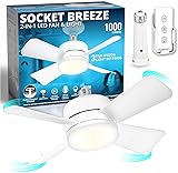 Bell+Howell Socket Breeze Modern Ceiling Fans with