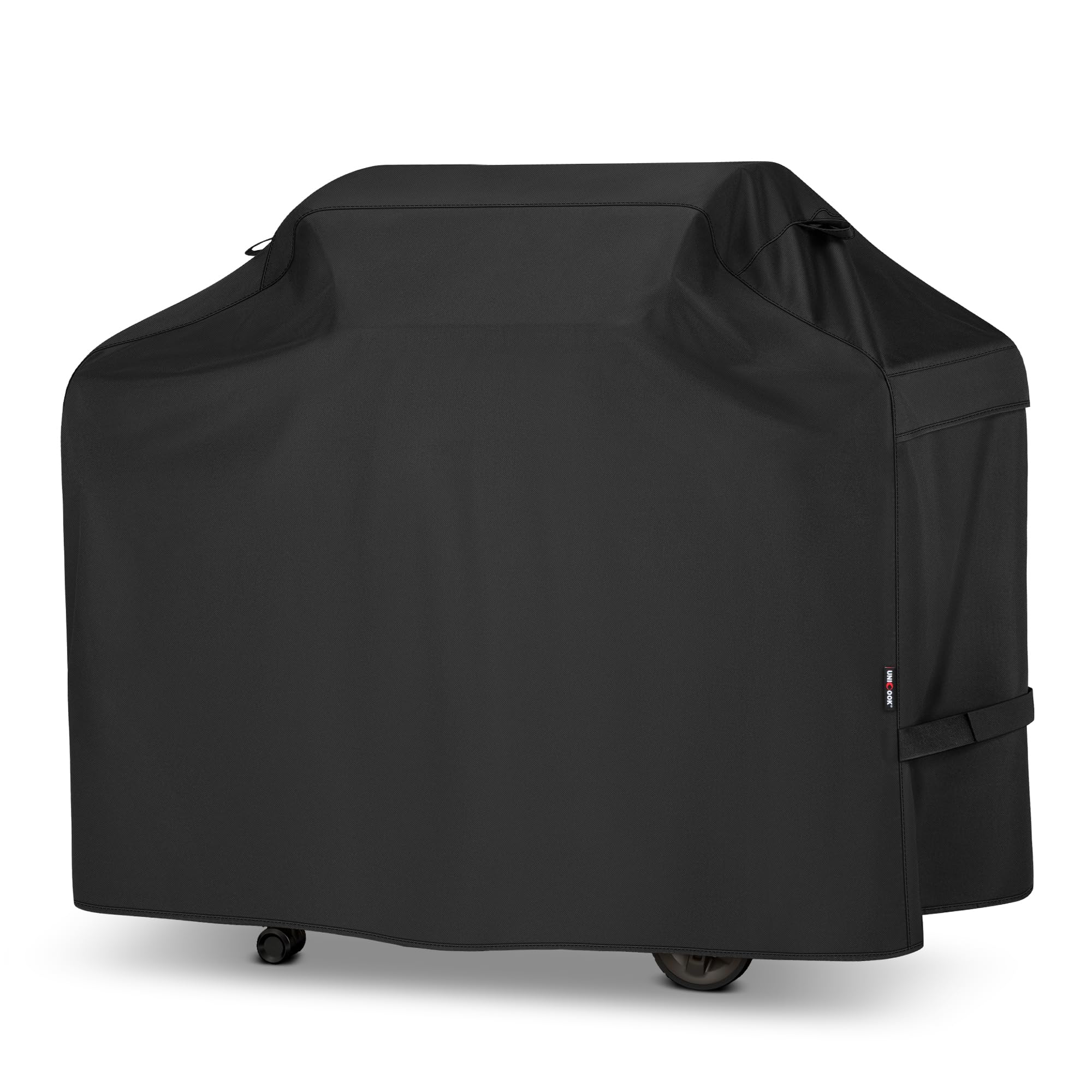 Photo 1 of Unicook Grill Cover 55 Inch for Outdoor Grill, Heavy Duty Waterproof BBQ Cover with Side Handles and Air Vents, Weather Resistant, Compatible with Weber Charbroil Nexgrill Kenmore Gas BBQs, Black