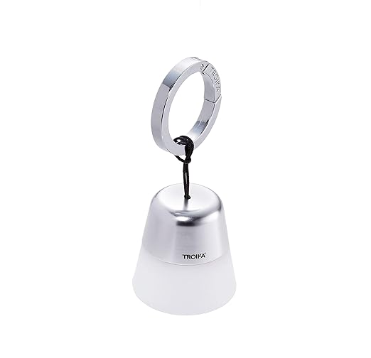 TROIKA Taschenlicht Pocket LAMP – TOR10/WH – rund, Kunststoff/Metal – Taschenlicht, Handtaschenanhänger und LED-Taschenlampe 
