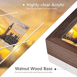 Mixoo 4x6 Picture Frames 2 Pack - Rustic Wooden