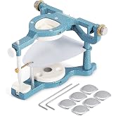 Annhua Dental Articulator Magnetic Dentist Articulator Denture with 6 Metal Plates and 2 Allen Keys, Large Size Type C Alloy Articulators for Dentures Laboratory, and Students Learning