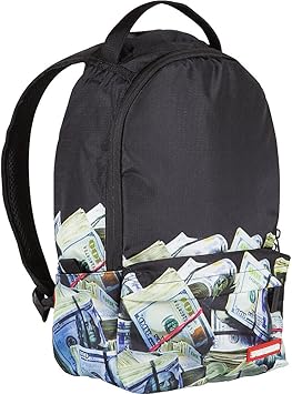 sprayground money rolled backpack