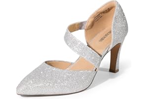 DREAM PAIRS Women's Strappy Heels Dress Shoes Pointed Closed Toe Pumps Comfortable for Work Office Wedding