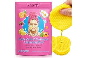 Turmeric Cleansing Pads 40 PCS，Turmeric Face Pads for Makeup, Face Clean