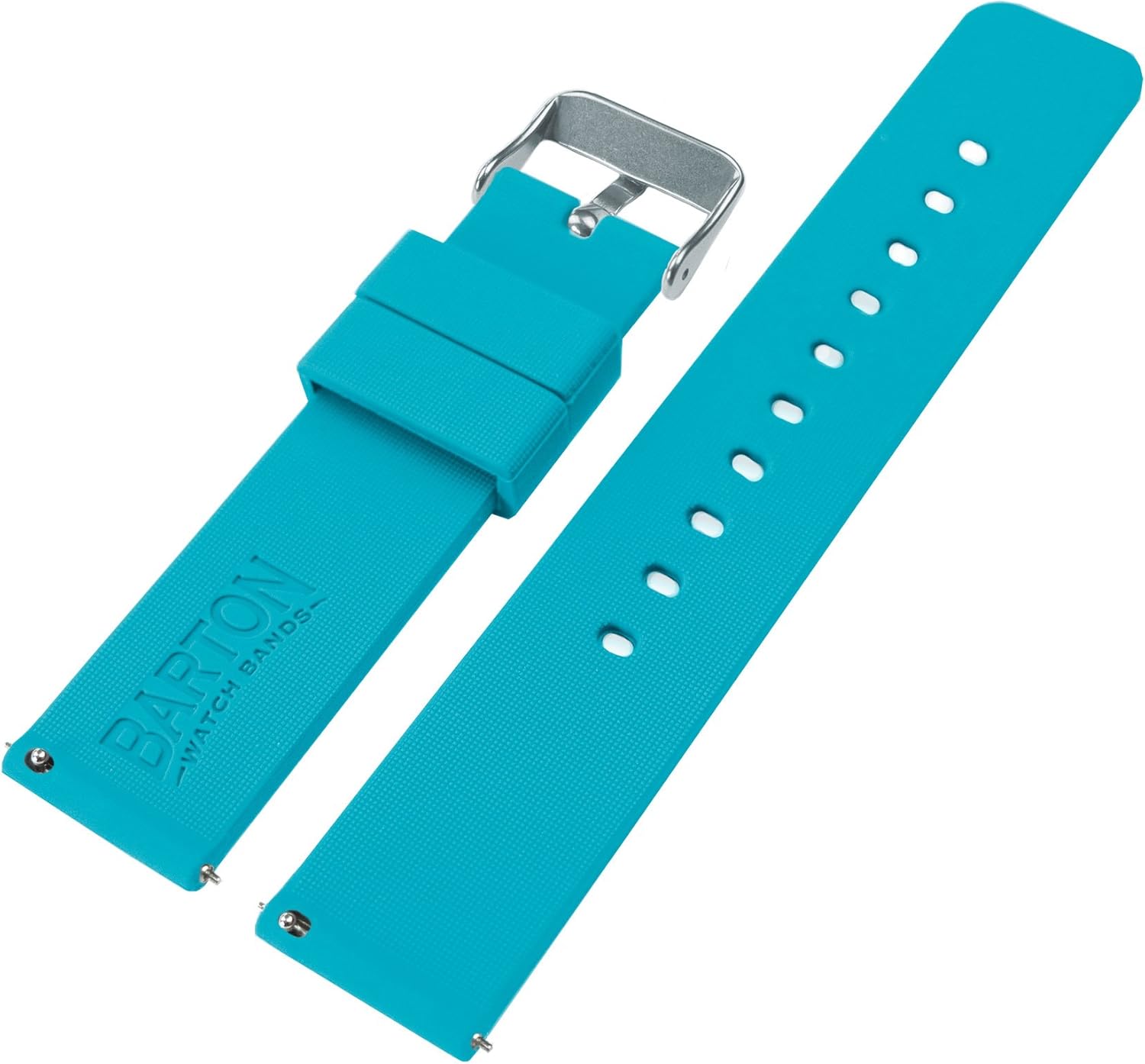 BARTON Watch Bands - Soft Silicone Quick Release Straps - Choose Color & Width - 16mm, 18mm, 20mm, 22mm, 24mm - Silky Soft Rubber Watch Bands | 