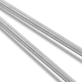 Murtenze M5 x 250mm Fully Threaded Rod, 2Pcs | 304 Stainless Steel, Long Threaded Screw, Right Hand Threads, Silver