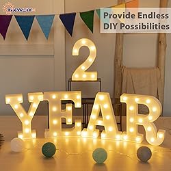 HXWEIYE Light Up Numbers-2, LED Marquee Number